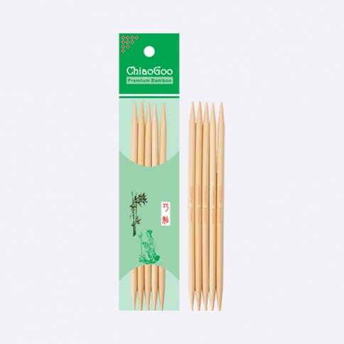 Спицы ChiaoGoo бамбуковые чулочные, 20см фото 1